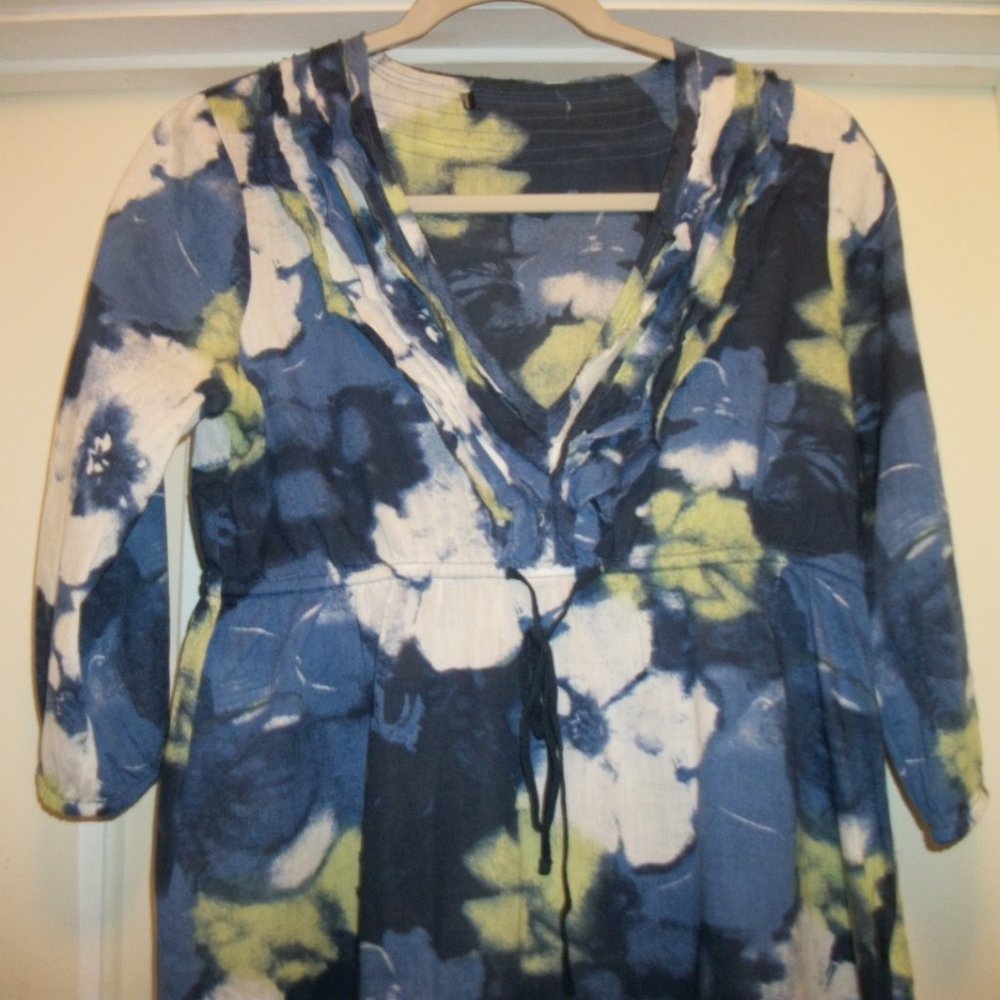 GARDEN PARTY PAST SWEET GIRL COTTAGECORE FOLKLORE PRETTY FLORAL BLOSSOMS TOP SM